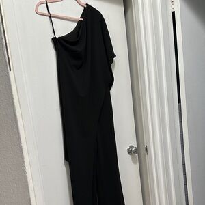 NWT Ralph Lauren Black One-Shoulder Jumpsuit